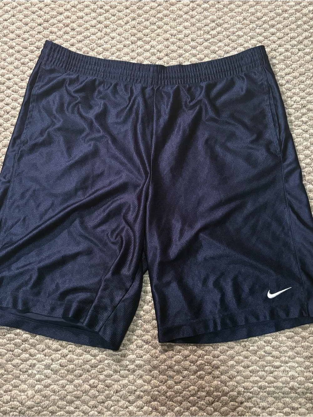 Vintage 90’s Nike Basketball Dazzle Shorts Men’s 2XL Blue Baggy Rare